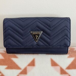 Guess Dark Blue Quilted Wallet